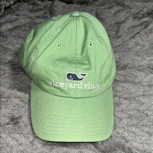 Vineyard Vines Green Whale Logo Hat